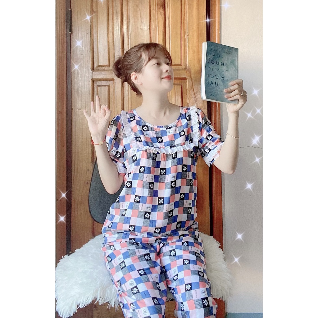 Đồ bộ mặc nhà, chất liệu vải lanh (tole) mặc nhà, From cực dể thương | BigBuy360 - bigbuy360.vn
