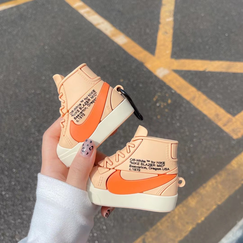Off-white Vỏ Bảo Vệ Hộp Sạc Tai Nghe Airpods 1 / 2 / Pro Họa Tiết Logo Nike Ốp | BigBuy360 - bigbuy360.vn