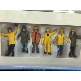 1/50 Site Scene Accessories Worker Model 6pcs Engineer Figure For CAT Vehicle