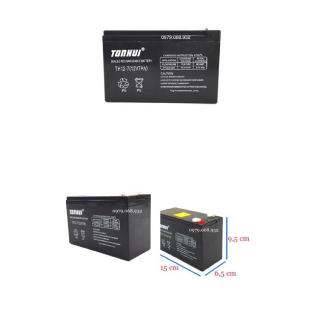 Ắc quy khô 12v-7ah
