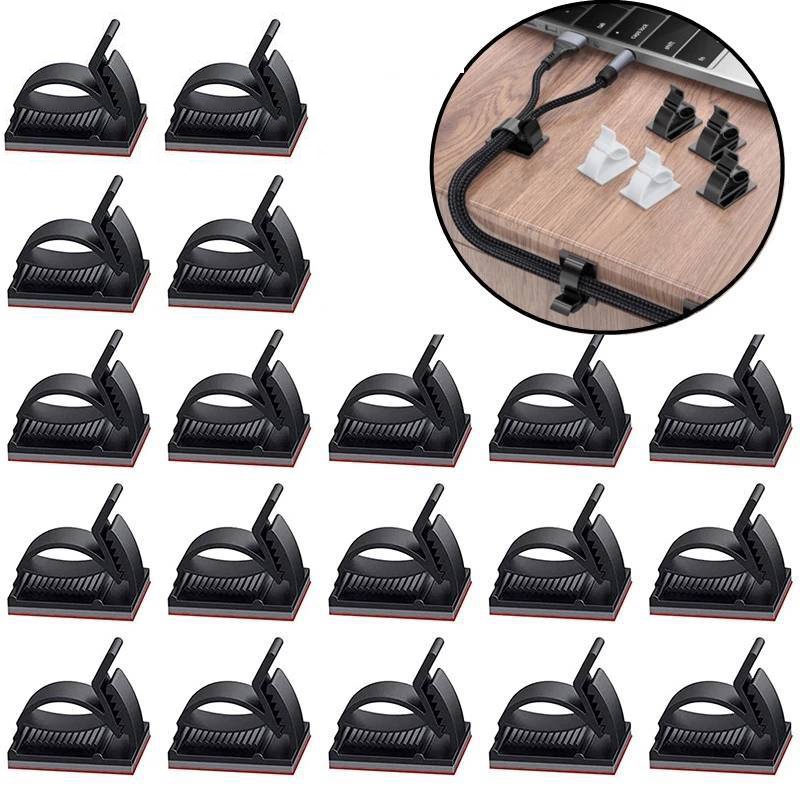 Giá Đỡ Dây Cáp Sạc/Dây Cáp Mini Tự Dính Có Thể Điều Chỉnh Cho Nhà Ở/Văn Phòng/Xe Hơi