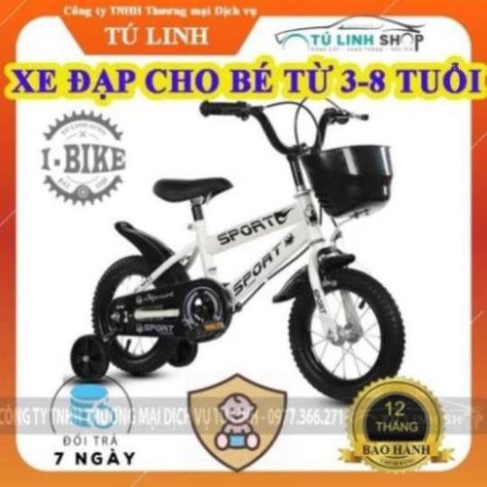 Xe đạp trẻ em SPORT cho bé từ 3 đến 8 tuổi - Khung thép, vành nhôm cao cấp - Ngocdung2229