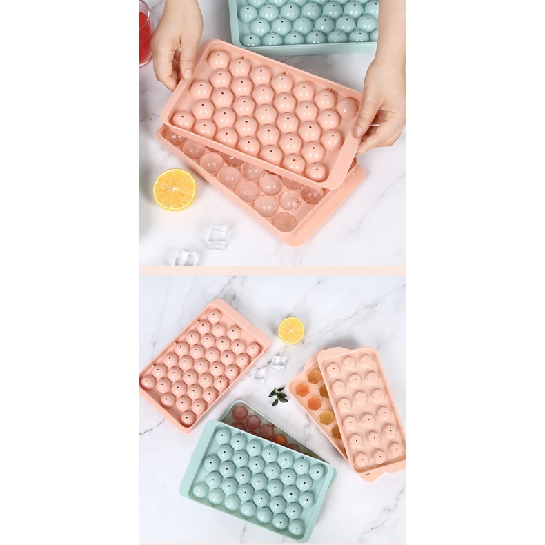 Khay đá viên tròn 33 ô cao cấp