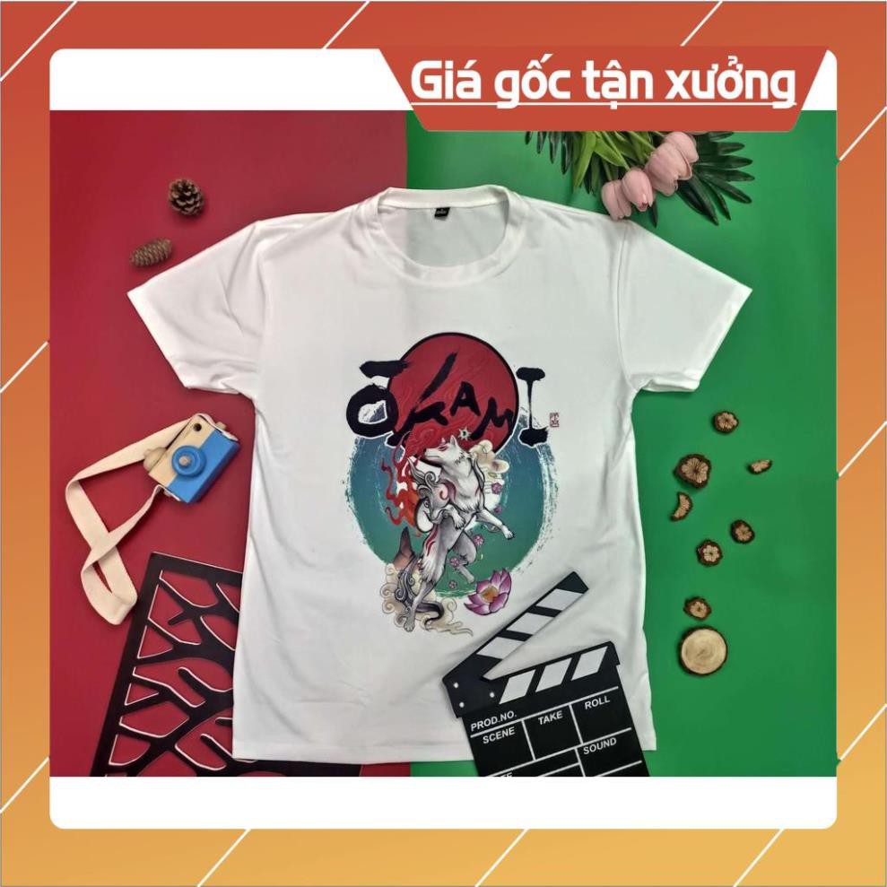 SALE!!! Áo thun unisex Okami Amaterasu Mẫu 1 Giá Rẻ