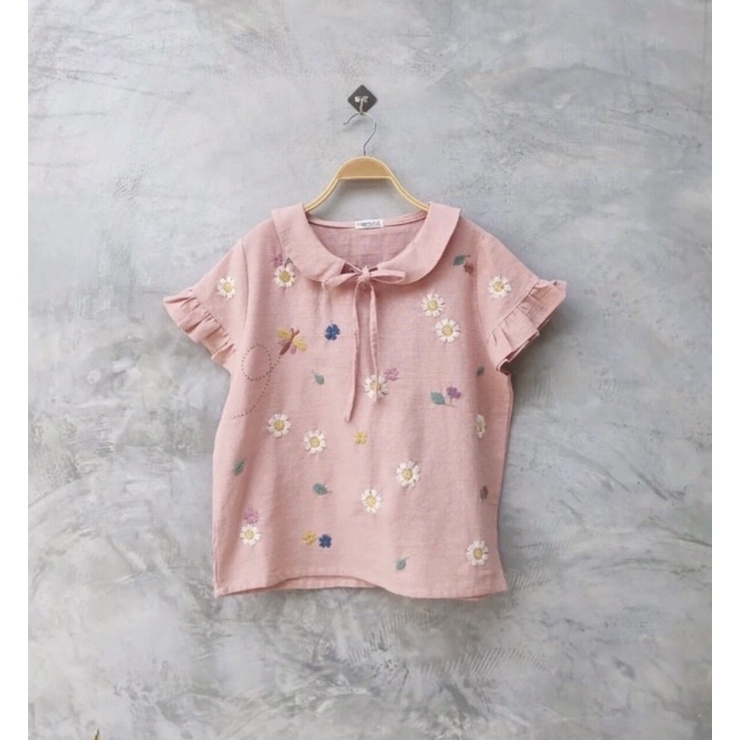 Áo linen thêu