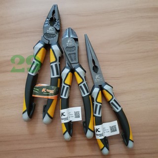 Bộ 3 Kìm cắt, điện, nhọn Kapusi JAPAN Xuất Đức Tặng Găng Tay Bảo Hộ