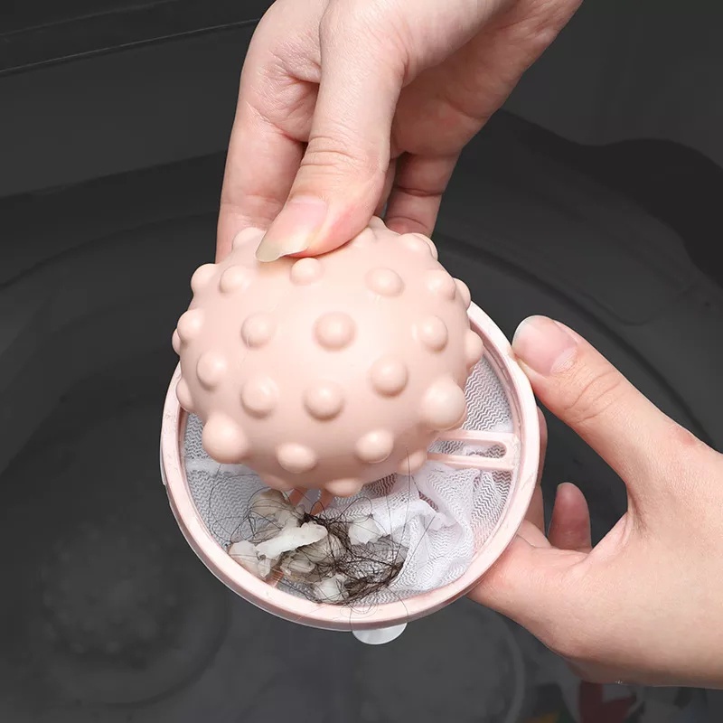 Dụng cụ lọc giữ tóc và xơ vải bảo vệ quần áo khi giặt máy có thể tái sử dụng cho phòng tắm