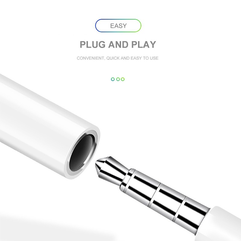 Cáp chuyển đổi Lightning sang 3.5mm cho tai nghe điện thoại IPhone [Đơn 50k tặng phần quà thú vị]