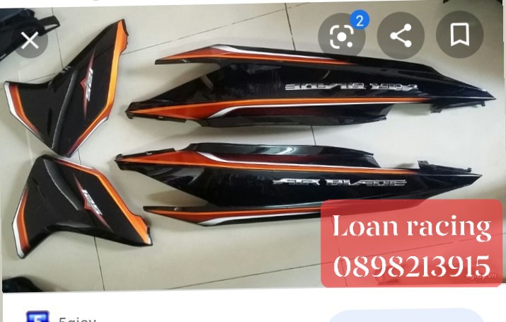 Dàn áo air blade 125 Fi đời 2016 full dàn màu 20 món màu đỏ cam đen hàng zin chính hãng