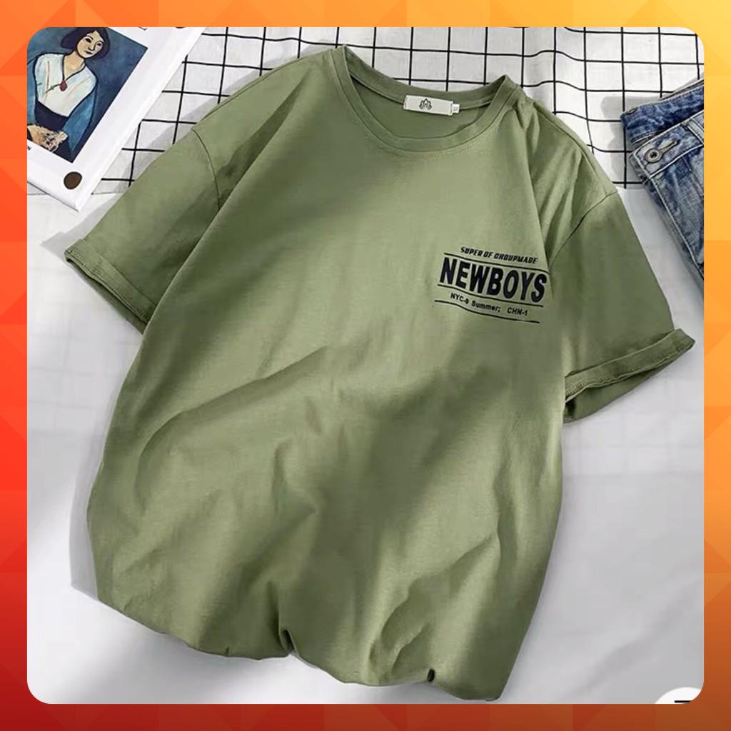 [ Ảnh Thật ] Áo thun tay lỡ form rộng họa tiết NEW BOY - Unisex nam nữ đều mặc được | BigBuy360 - bigbuy360.vn