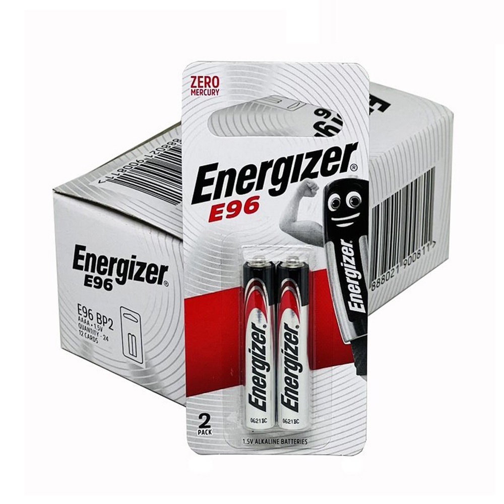 Vỉ 2 viên pin Energizer 4A (AAAA) 1.5V E96 25A LR8D425 LR61 MN2500