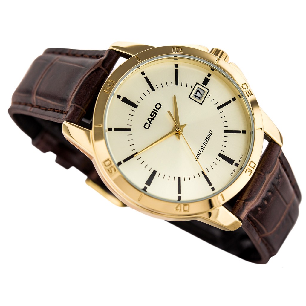 Đồng hồ nam dây da Casio Standard chính hãng Anh Khuê MTP-V004GL-9AUDF | BigBuy360 - bigbuy360.vn