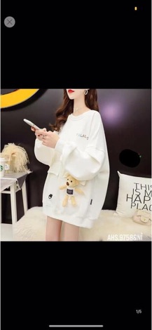 Áo nỉ túi nắp gấu - HS