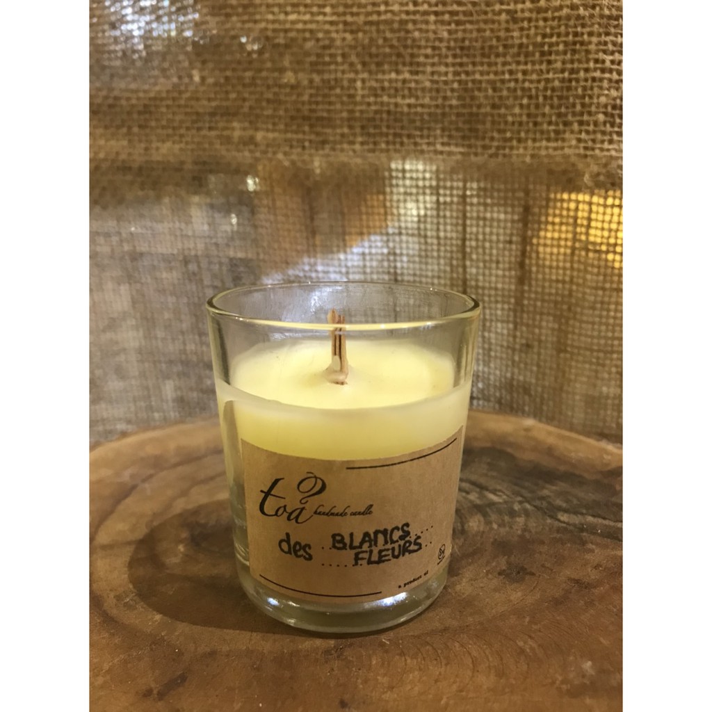 Nến Concept Des Blancs Fleurs | Tỏa Handmade Candle