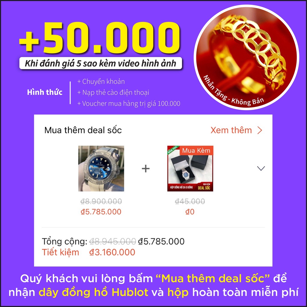 Đồng Hồ Nam HALEI 6 Kim Thể Thao Máy Pin, Chống Nước 5ATM Size 41 MSH00981
