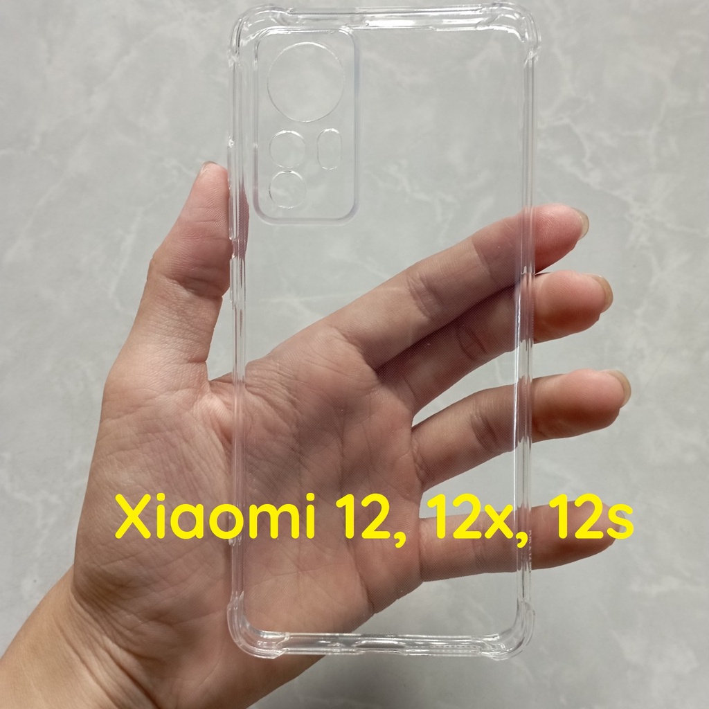 Ốp lưng Xiaomi 12, 12x, 12s 5G / 12 pro 12s pro 5G dẻo trong chống sốc bảo vệ cam bền đẹp