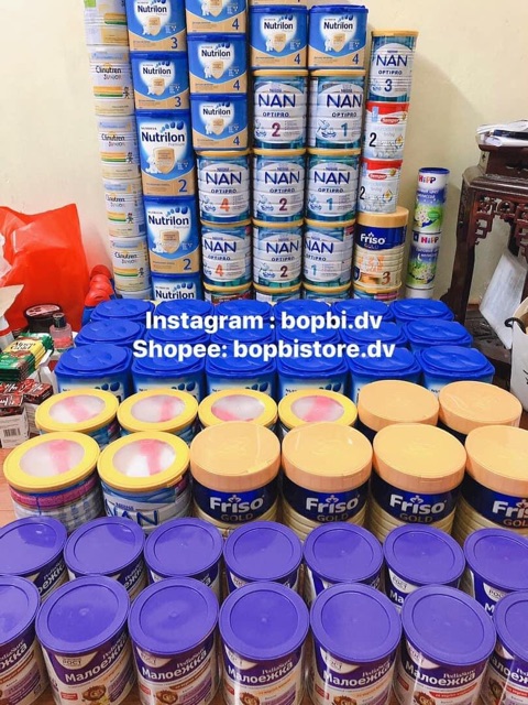 Sữa Nan Nga 3 hộp sắt 800g