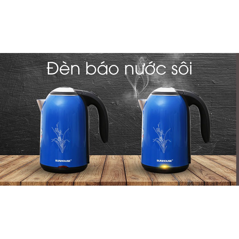 Ấm siêu tốc inox 2 lớp SUNHOUSE SHD1382