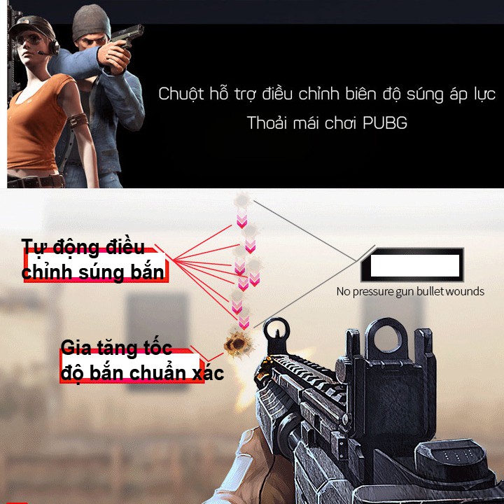 Chuột game K-SNAKE G0 CHUỘT ĐỈNH CHO DÂN PUBG &amp; FPS