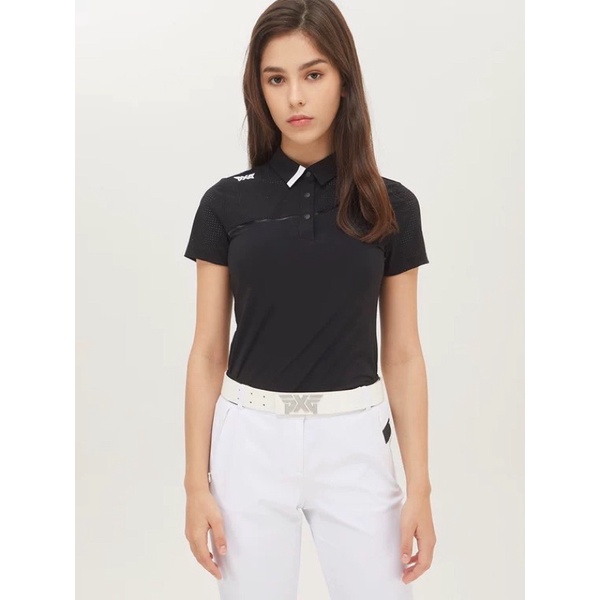 Áo golf nữ PXG hàn quốc new shop golf hồng nhung