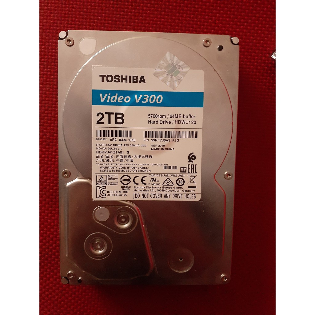 Ổ CỨNG 2TB TOSHIBA CHUYÊN DỤNG DÙNG CHO CAMERA