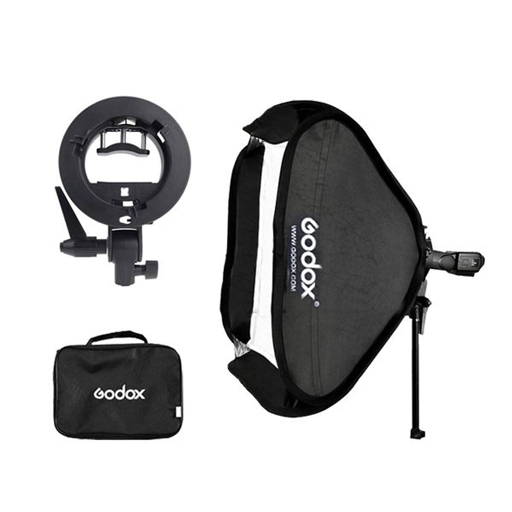 Godox Smart Softbox (60 x 60 cm) With Godox S Shape Adapter - Hàng Nhập Khẩu