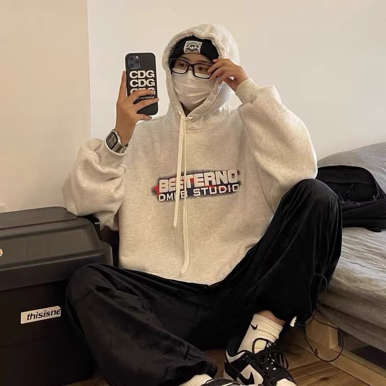 Áo Nỉ Nam Dài Tay Có Mũ Thời Trang Hàn