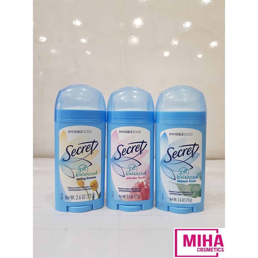 Lăn Sáp Khử Mùi Nữ Secret 24h 73g USA