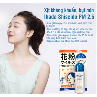 Xịt Khoáng Chống Bụi Bẩn - Vi Khuẩn Ihada