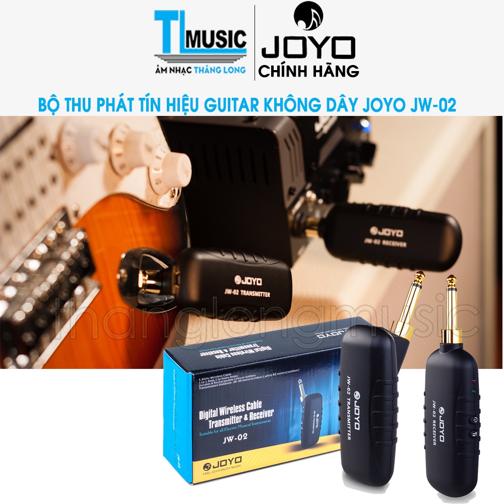 [Chính hãng] Joyo JW-02 - Bộ thu phát tín hiệu guitar không dây - Digital Wireless Cabble Transmitter and Receiver