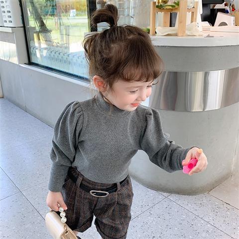 Áo Kiểu Tay Phồng Dài Thời Trang Xinh Xắn Cho Bé Gái 0-8 Tuổi