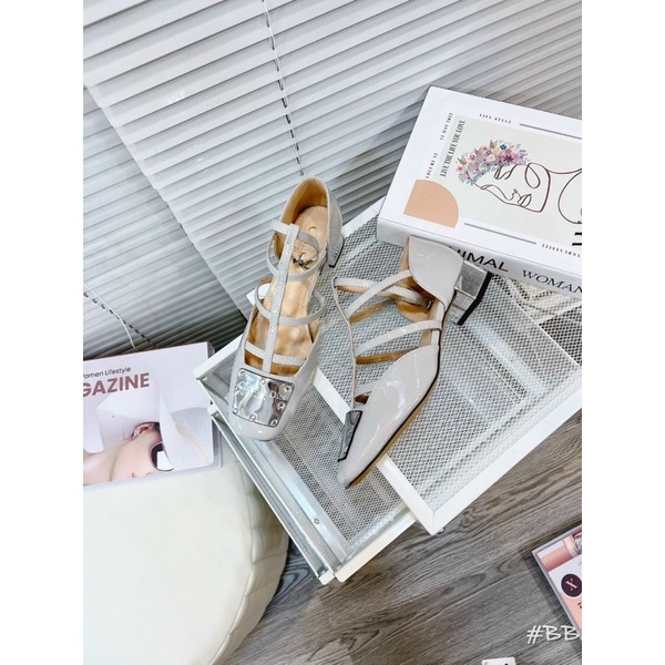 Sandal Dior Giọ Nude Ghi Full Size 35-39  -  By Anh Dinh Phuong