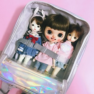 Được khuyến nghị📣ba lô vải mini 20cm cho búp bê bjd six points 1/6.blythe