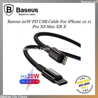 Cáp sạc nhanh iphone - pd 20w - type c to lightning - hỗ trợ sạc siêu nhanh - siêu bền - chính hãng