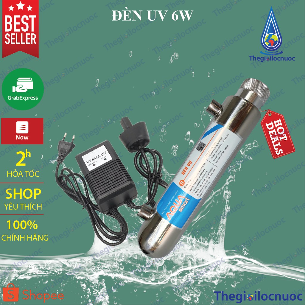 Bộ đèn UV tia cực tím Aqua 6W dành cho máy lọc nước