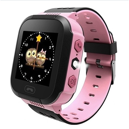 Đồng hồ thông minh màu hồng định vị trẻ em Smart Watch Q528 Tracker Màu Hồng_Màu Xanh Dương