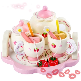 Bộ Ấm Trà Đồ Chơi Bằng Gỗ Cho Bé