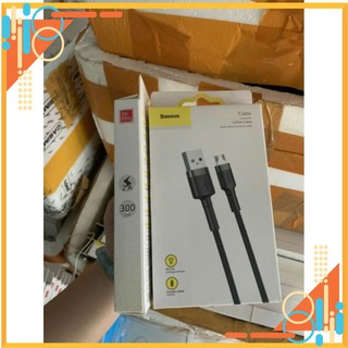 Cáp sạc nhanh Baseus 3m Cafule Cable chân iPhone/ Micro/ Type-C chính hãng