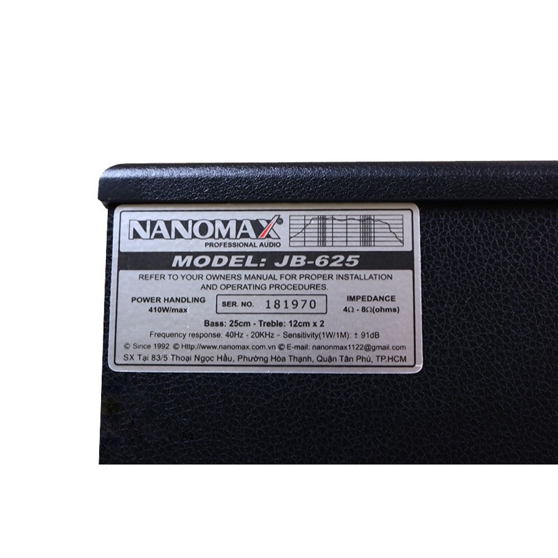 Loa cặp Nanomax JB 625