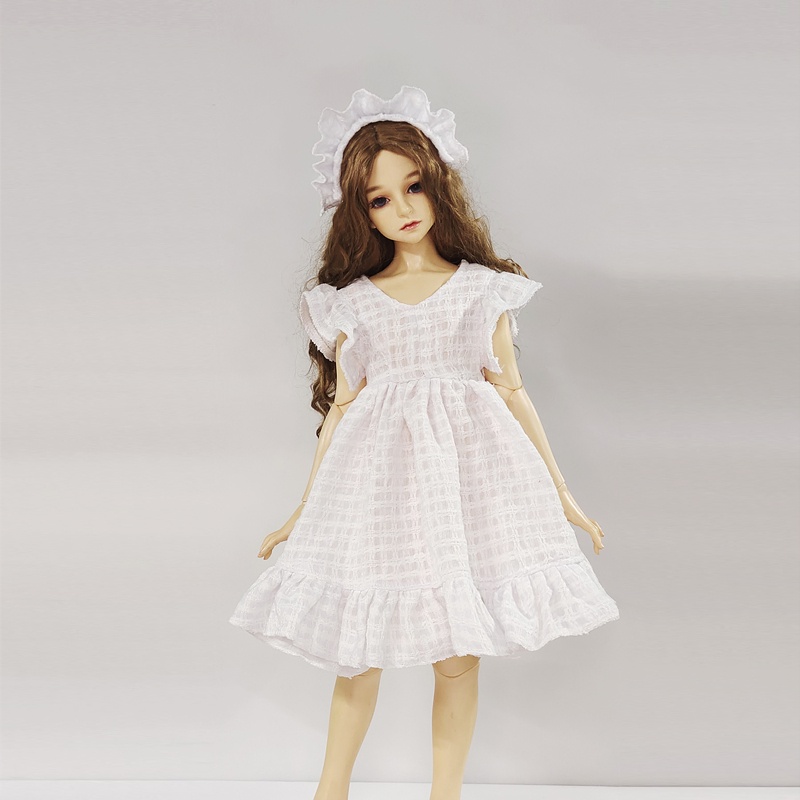 Đầm Búp Bê BJD 26-60cm 1/3 1/4 1/6 Kèm Băng Đô Xinh Xắn