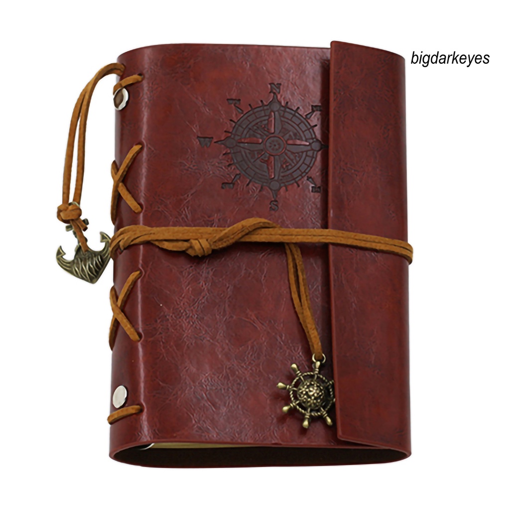 Sổ Tay Ghi Chú Bằng Da Giả Đa Năng Phong Cách Cổ Điển