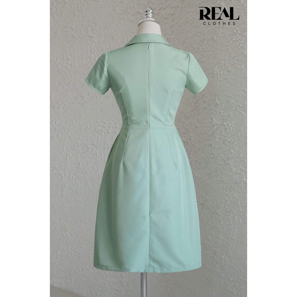 Đầm tiểu phương olive_REAL