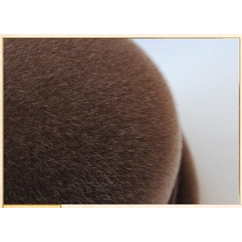 Nón Tai Bèo Phủ Lông Thú Thời Trang Thu Đông Mới Cho Phụ Nữ Trung Niên 60W