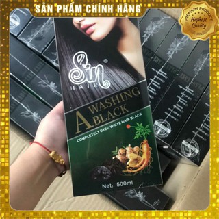 Dầu Gội Thảo Dược Phủ Tóc Bạc Nhân Sâm Sin Hair 500ml