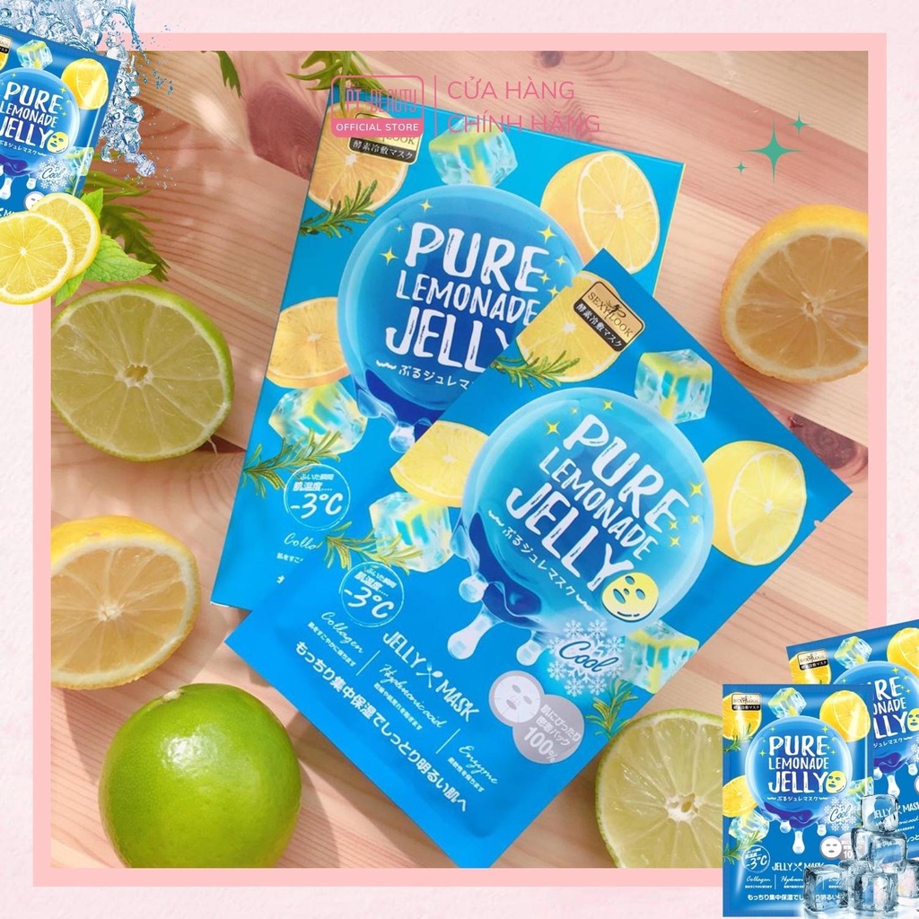 Mặt nạ Thạch Sexylook Jelly Chanh cấp ẩm hộp 3 miếng