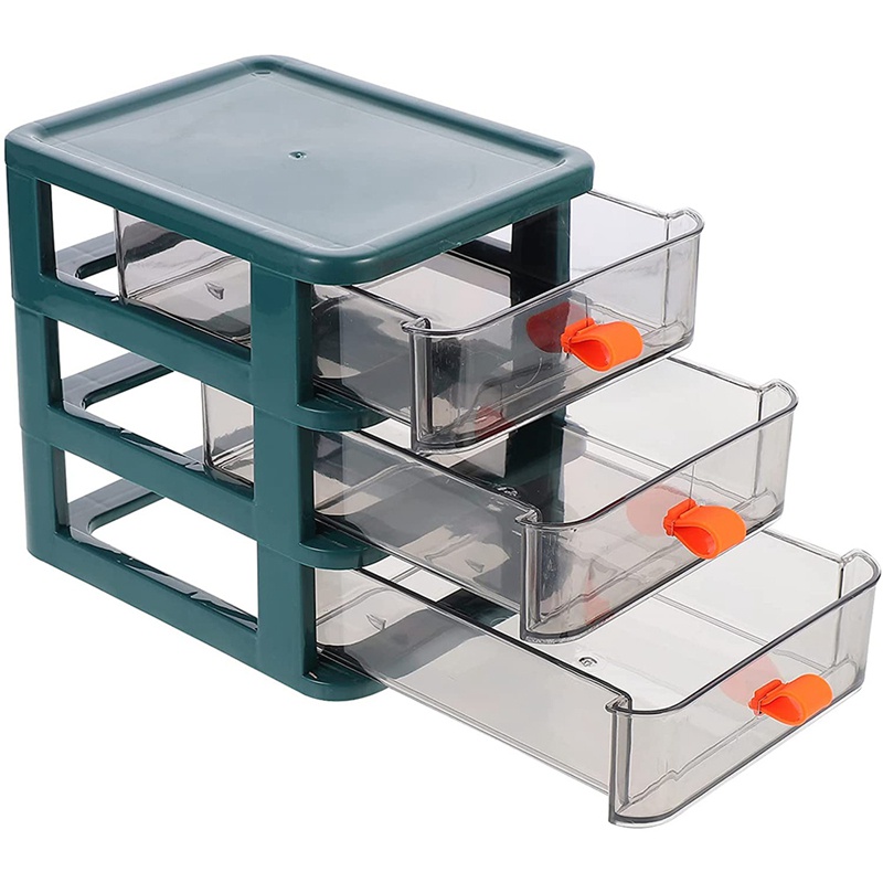 Tủ nhựa 3 ngăn kéo đựng đồ dùng để bàn tiện dụng