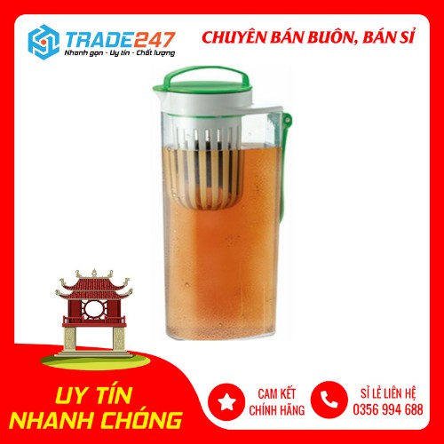 Bình trà có lõi lọc 2L (nắp xanh) Nội địa Nhật Bản