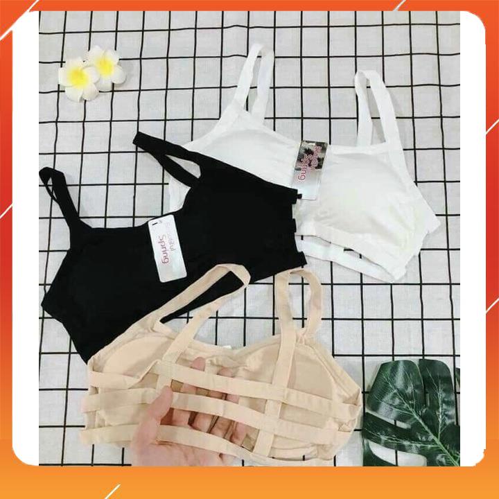 Áo 3 dây cotton Thái có mút đệm mỏng có thể tháo rời