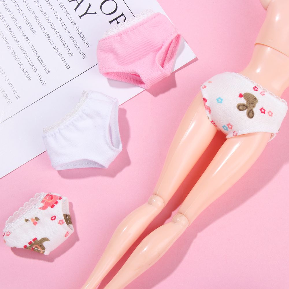 Quần Lót Cotton Màu Cầu Vồng thiết kế đáng yêu Cho Búp Bê 1/12 1/6 1/4 1/3