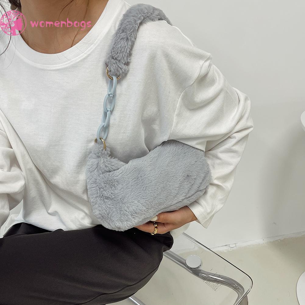 Túi xách đeo dưới cánh tay màu sắc vintage dành cho nữ